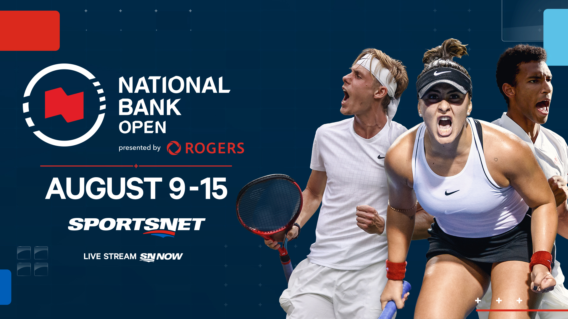 Sportsnet Serves Up Exclusive English-Language Coverage of the 2021 National Bank Open presented by Rogers, August 9-15 Rogers Sports and Media